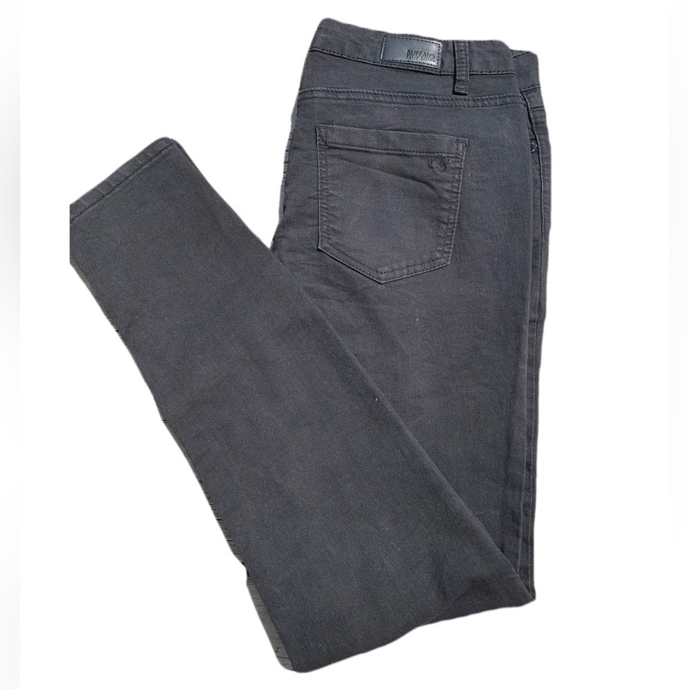 💜 Buffalo David Bitton Flora Mid-Rise Skinny Jeans – Black, Size 30